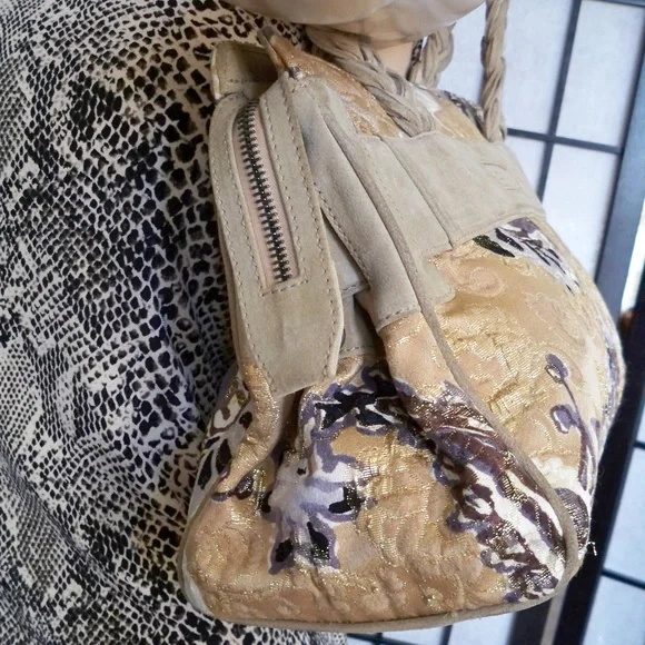 Luxurious RARE PIAZZA SEMPIONE Renaissance Jacquard Shoulder Bag/Satchel - Picture 6 of 8